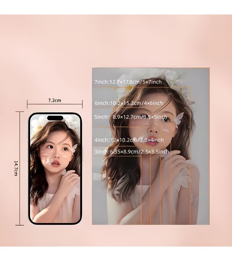 Custom 20 Sheets 5 Inch Photo Prints For Travel Scenery Growth Commemorative Cute Pet Companion Campus Graduation Family Gathering Moments - Image 3