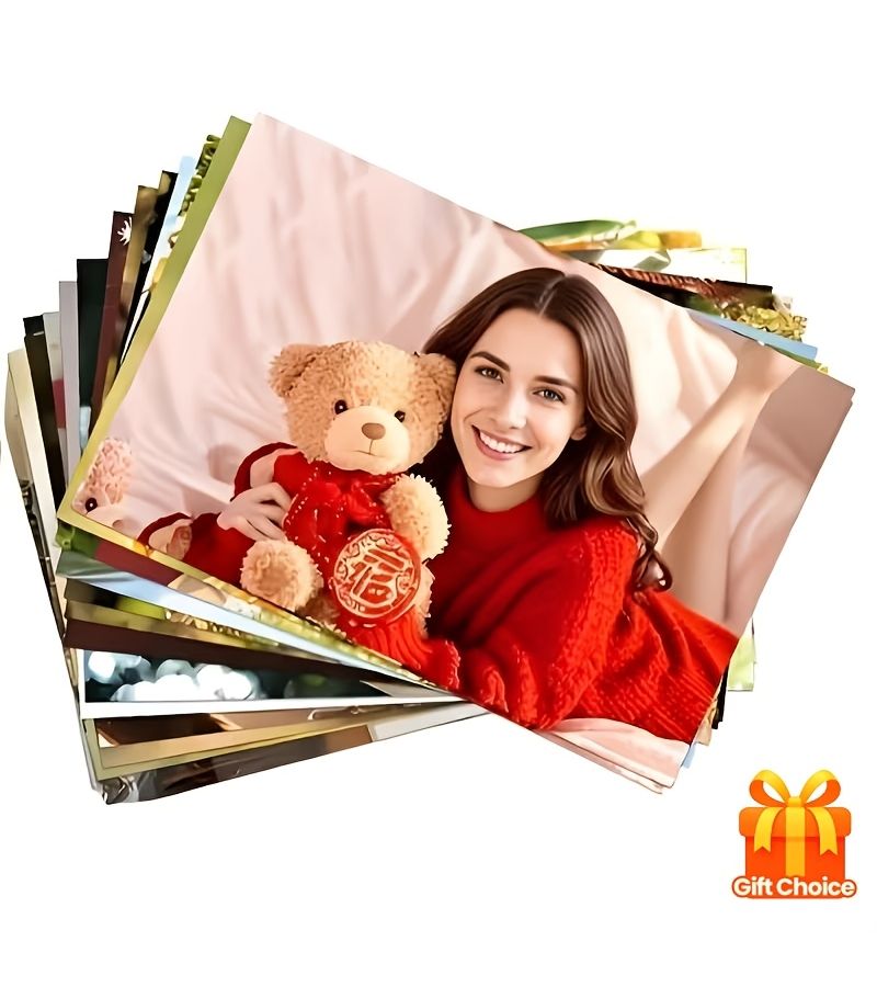 Custom 20 Sheets 5 Inch Photo Prints For Travel Scenery Growth Commemorative Cute Pet Companion Campus Graduation Family Gathering Moments - Image 1