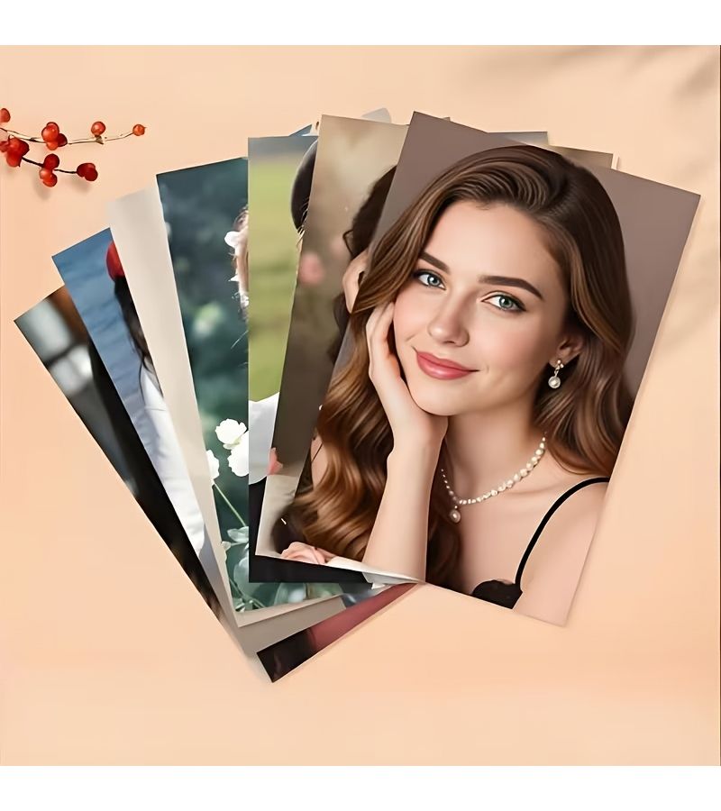 Custom 20 Sheets 5 Inch Photo Prints For Travel Scenery Growth Commemorative Cute Pet Companion Campus Graduation Family Gathering Moments - Image 2