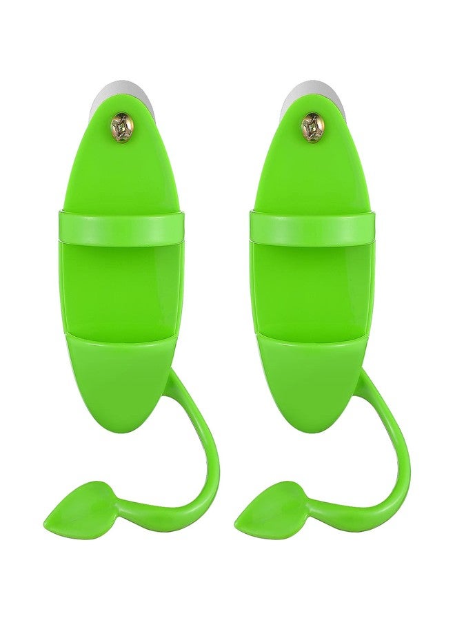 balacoo 2pcs Bird Cuttlebone Holder with Perches Plastic Cuddle Bone Feeding Racks Parrot Cage Stands Accessories for Cockatiels Parakeets Finches Green - Image 1