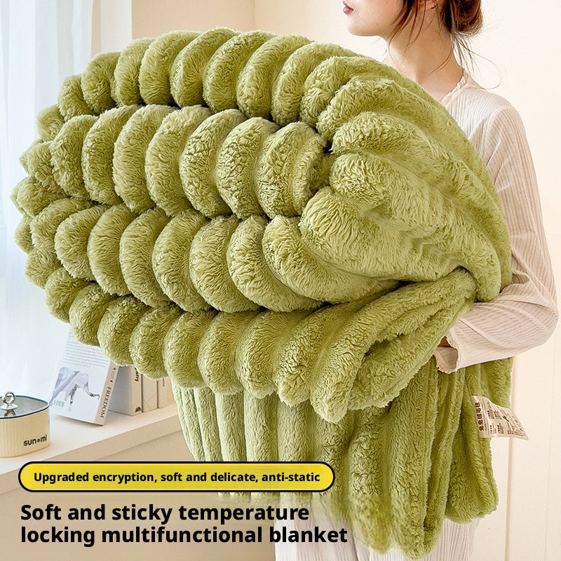 Baishengxue Flannel Throw Blanket, Lightweight, Soft, for Spring and Autumn - Image 1