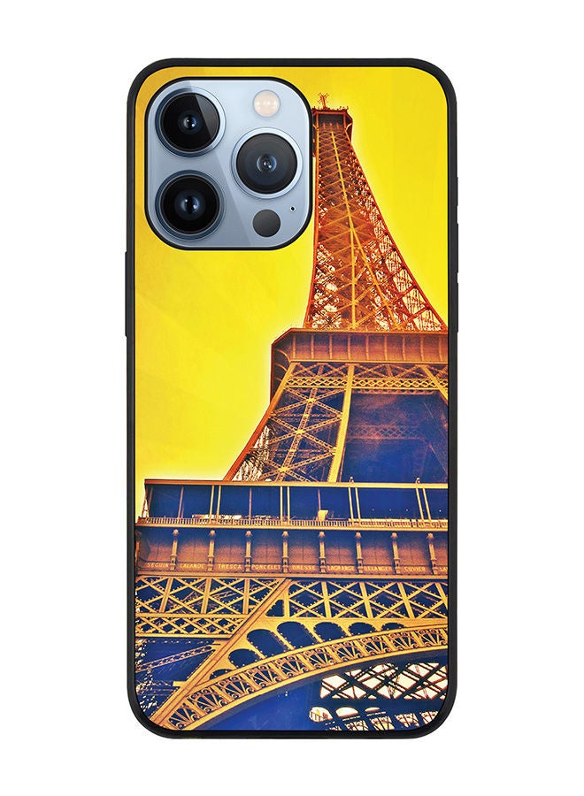 Stylizedd Rugged Black edge case for Apple iPhone 13 Pro Slim fit Soft Case Flexible Rubber Edges Anti Drop TPU Gel Thin Cover - Paris Heights - Image 1