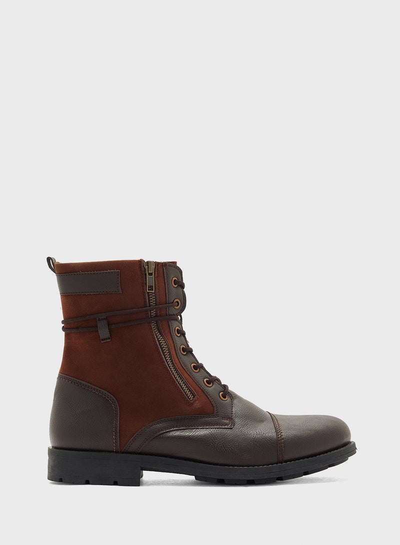 Robert Wood Casual High Lace Boots - Image 1