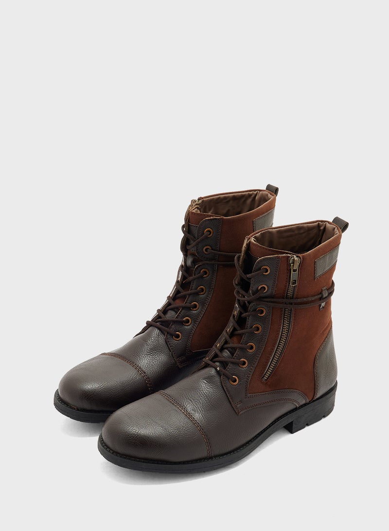 Robert Wood Casual High Lace Boots - Image 4
