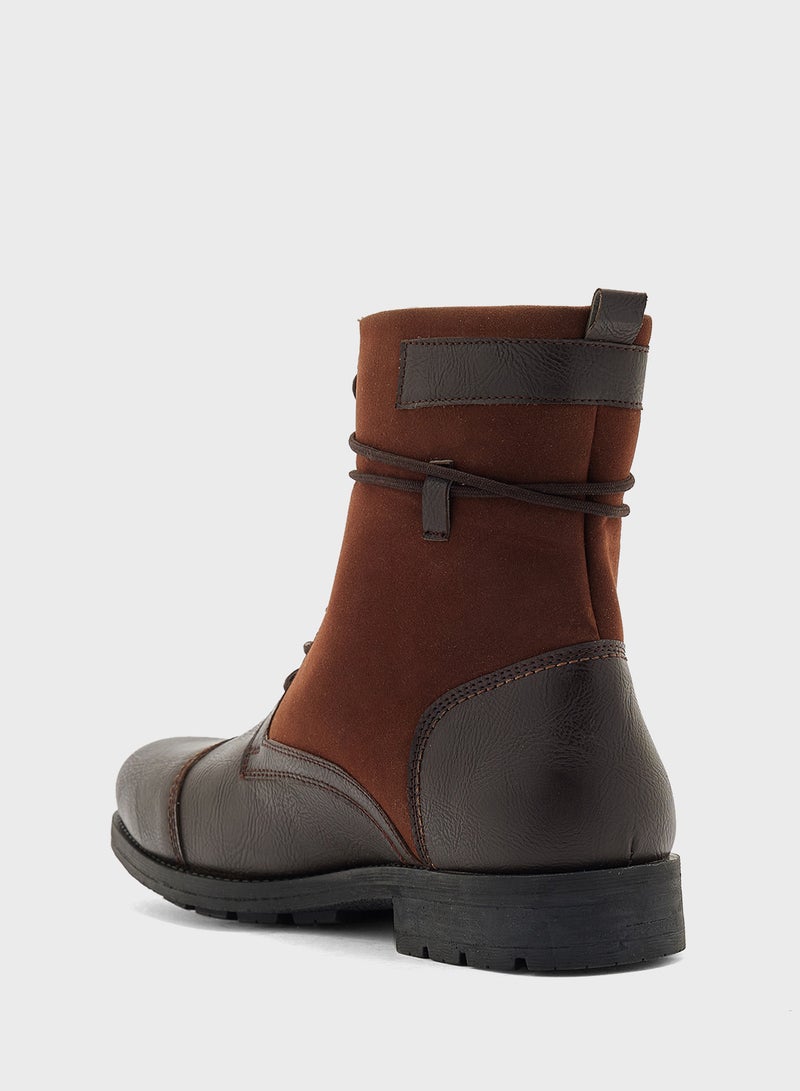 Robert Wood Casual High Lace Boots - Image 3