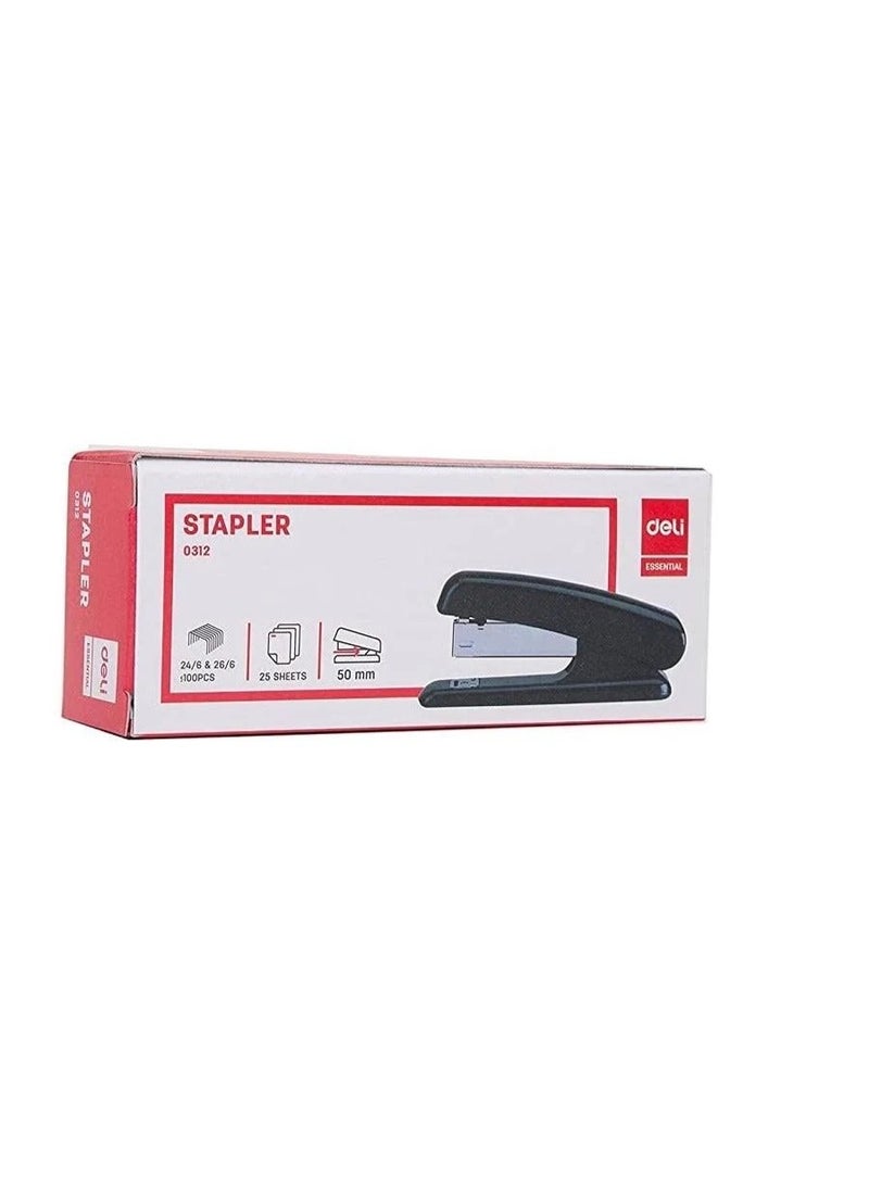Deli 26/6 Stapler – Office & School Desktop Stapler for 24/6 & 26/6 Staples