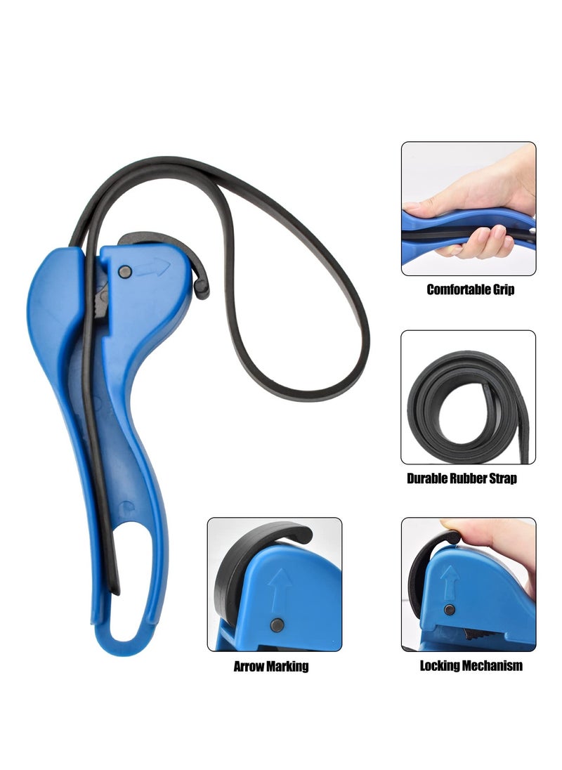 SYOSI - Strap Wrench, Plumbing Rubber Strap Wrench, Oil Filter Wrench Set, Use as Jar Opener, Pipe Wrench, Rubber Strap Wrenches Used by Mechanics, Plumbers (6 IN +8IN) (2 Pack) - Image 1