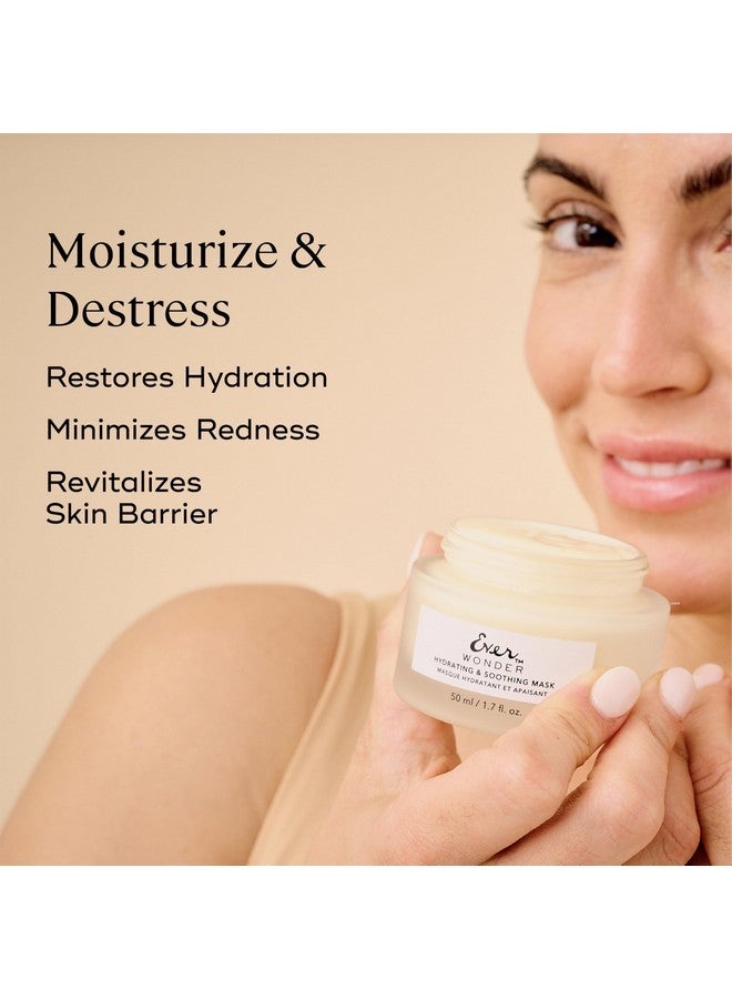 EVER Wonder Hydrating and Soothing Mask - Collagen Face Mask, Anti-Aging Face Mask for Sensitive Skin, Rose Water, Hyaluronic acid & Squalane Rich Hydrating Face Masks, 1.7 fl oz - Image 3