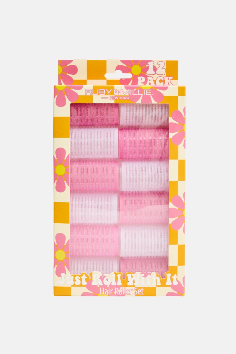 Ruby  Millie 12 Pcs Hair Roller Set, Multicolor  - Image 4