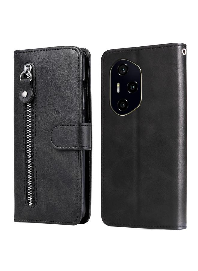 Zaboon Case For Honor 300 Ultra Fashion Calf Texture Zipper Leather Phone Case - Image 1