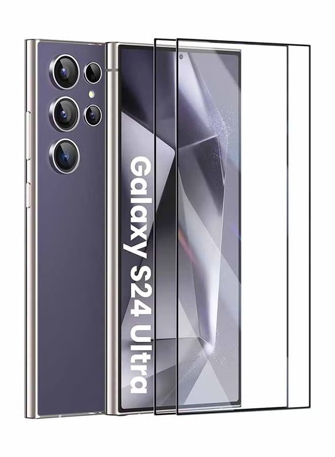 Galaxy S24 Ultra Screen Protector 2Pack HD Clear Protective for S24 Ultra 6.8", 3D Curved Upgrade, Easy Installation, Military Grade Protection, Case Friendly Clearacno