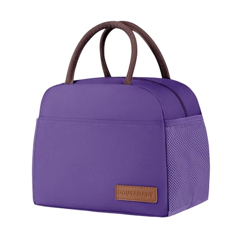 douyadady Lunch Bag WomenMen Lunch Box WomenMen Dark purple - Image 1