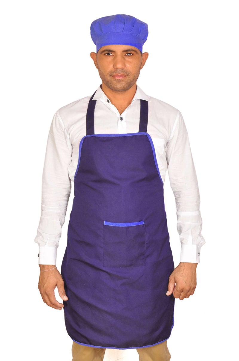Switchon Waterproof Polyester Chef Apron with Cap – Free Size | Multipurpose Cooking, Gardening, Crafting & Art Work | For Home, Hotels, Cafés & Restaurants | Durable & Easy to Clean - Image 1