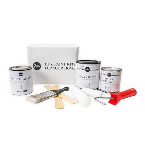 Giani Quartz Easy Epoxy - Small Project Countertop Paint Kit (White Glass) - Image 4