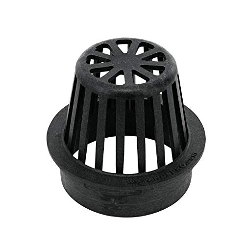 NDS 78 4" Atrium Grate, Black Fits 4 in. Drain Pipes & Fittings, 4" - Image 1