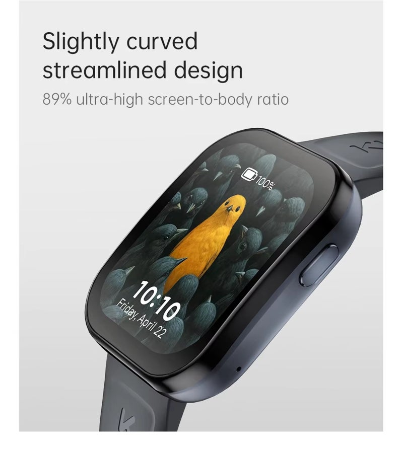 KUMI U6 1.96″ AMOLED Screen GPS Smart Watch Bluetooth Call Compass Path Retracing Heart Rate Measurement Oximetry Men Women - Image 5
