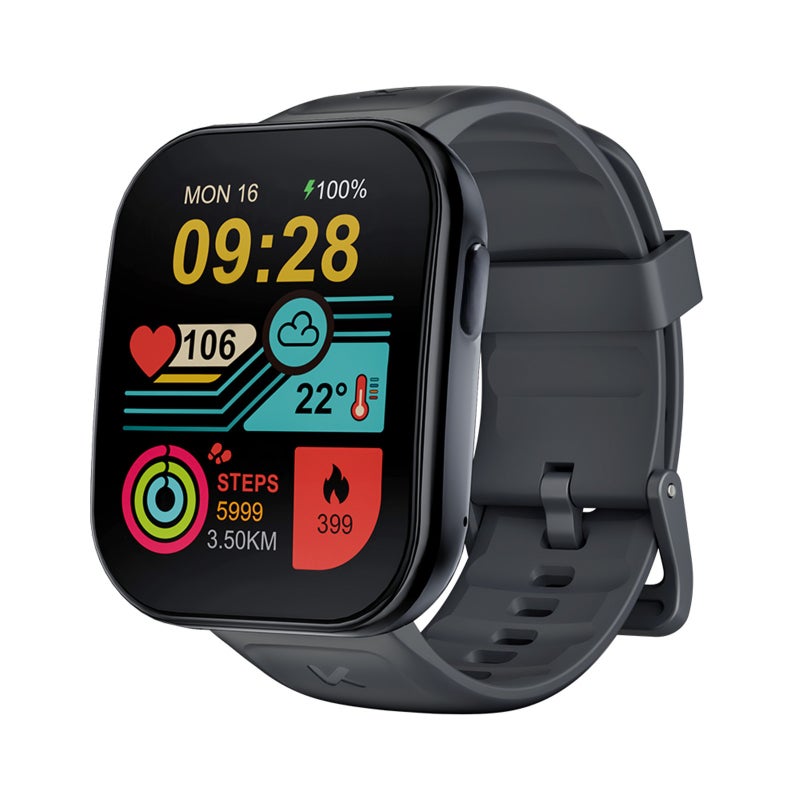 KUMI U6 1.96″ AMOLED Screen GPS Smart Watch Bluetooth Call Compass Path Retracing Heart Rate Measurement Oximetry Men Women - Image 1