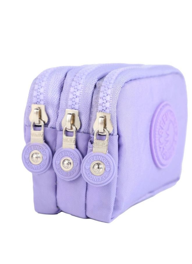 Generic Waterproof Nylon Zipper Coin Purse Simple Design Gift Key Bag Wholesale-Color:159# Mint Green  - Image 4
