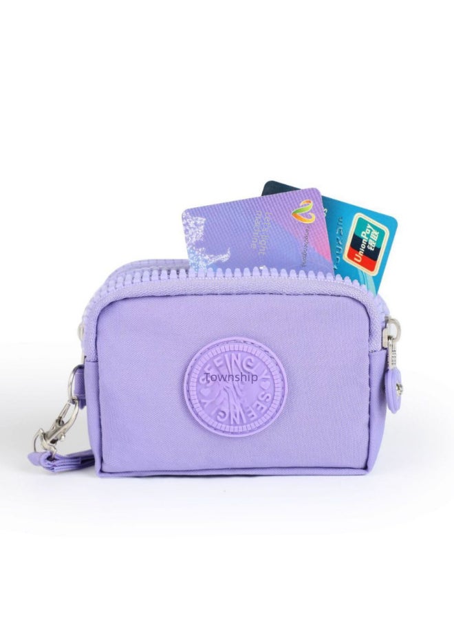 Generic Waterproof Nylon Zipper Coin Purse Simple Design Gift Key Bag Wholesale-Color:159# Mint Green  - Image 3