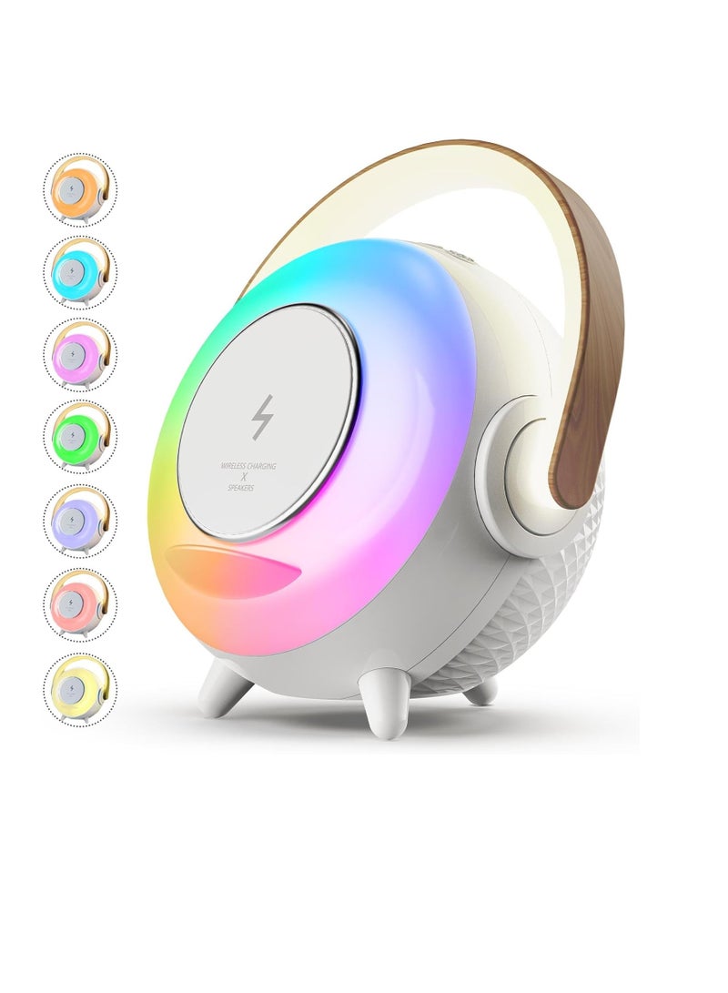 General Wireless Bluetooth speaker portable charging, 10W night light with charger, 3-in-1 ambient light, gifts for teenagers and children  - Image 1