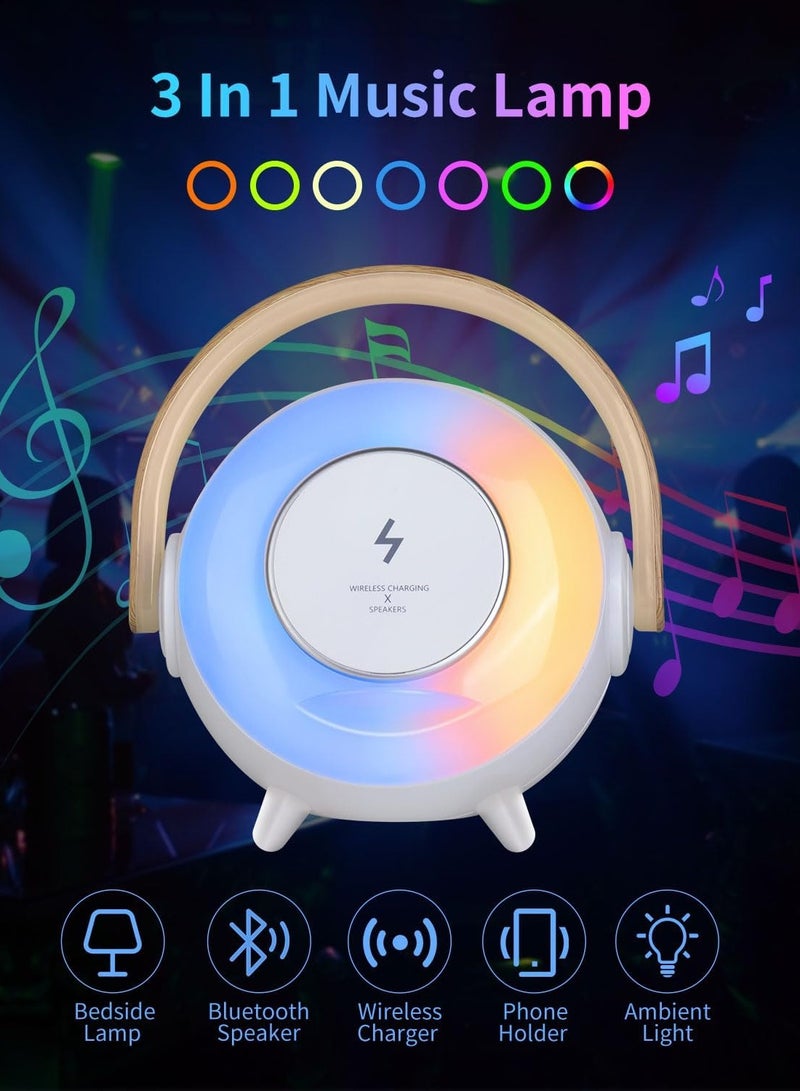 General Wireless Bluetooth speaker portable charging, 10W night light with charger, 3-in-1 ambient light, gifts for teenagers and children  - Image 2