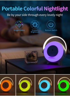 General Wireless Bluetooth speaker portable charging, 10W night light with charger, 3-in-1 ambient light, gifts for teenagers and children  - Image 3