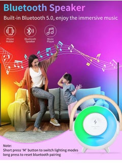 General Wireless Bluetooth speaker portable charging, 10W night light with charger, 3-in-1 ambient light, gifts for teenagers and children  - Image 4