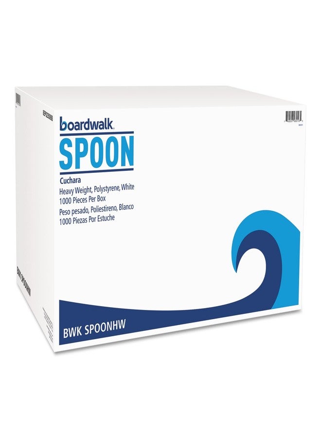 boardwalk BWKSPOONHW - C-Ps HVY Wt Teaspn 5.87In Bulk WHI 1000 - Image 1