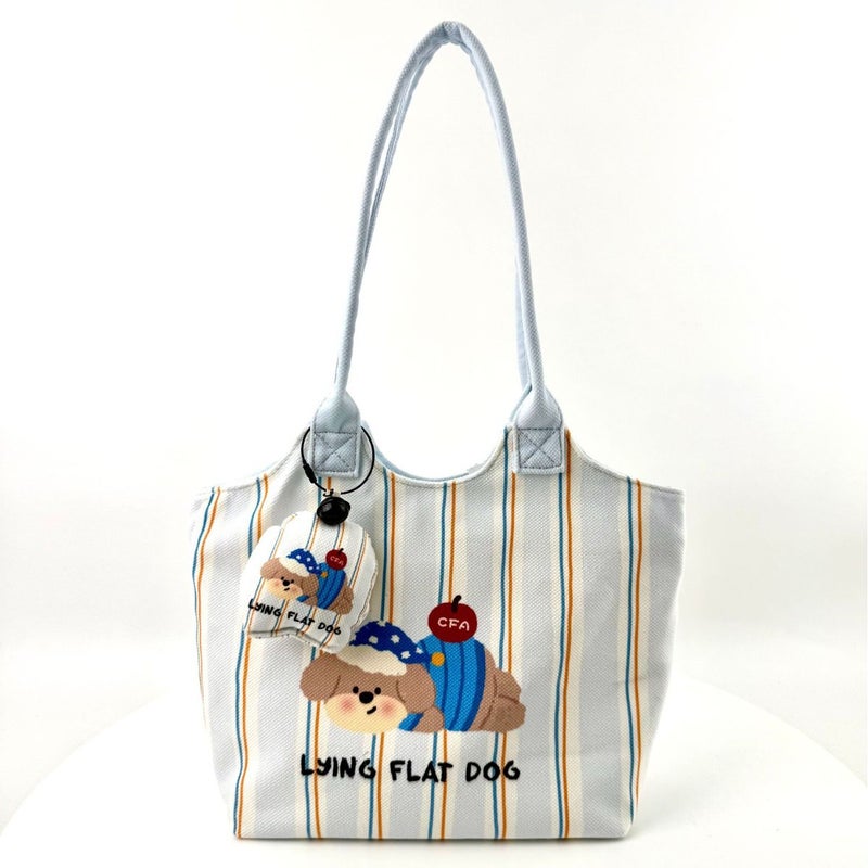 Korean Cute Cartoon Print Women's Tote Bag Large Capacity Shoulder Bag - Image 3