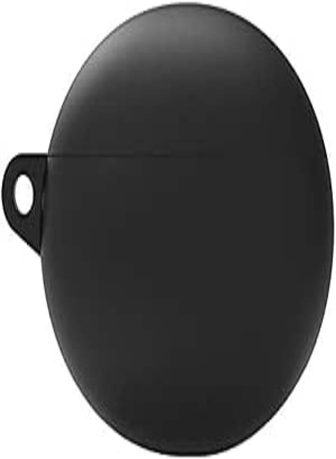 Beauenty Silicone Case Cover for Huawei Freebuds 4i Shock-Absorbing Protective Carrying Case with Keychain Hook Fit Huawei Freebuds 4i Wireless Earbud (Black) 