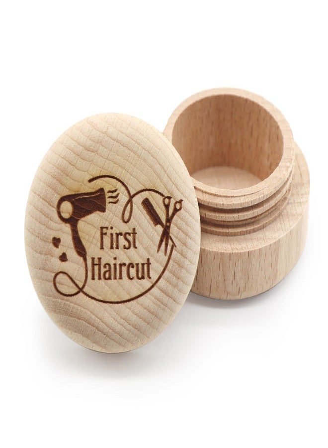 Liannan Custom Wooden First Haircut Curl Keepsake,Baby's First Curl Keepsake Box，My First Haircut Box (style 3) - Image 1