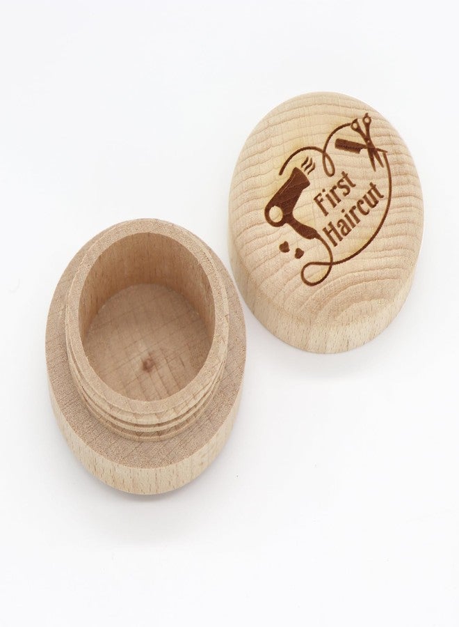 Liannan Custom Wooden First Haircut Curl Keepsake,Baby's First Curl Keepsake Box，My First Haircut Box (style 3) - Image 2