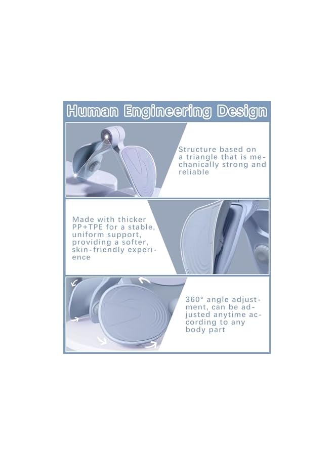 S-TOP Thigh Trainer 35 lb Pelvic Floor Trainer Women's for Women Leg Press Butt Trainer for Home Men Training Equipment Fitness Equipment Sports Equipment Home Pelvic Floor Muscle Trainer Buttocks Trainer - Image 4