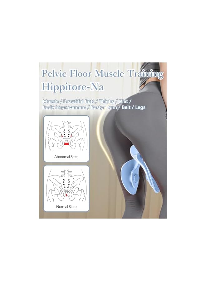 S-TOP Thigh Trainer 35 lb Pelvic Floor Trainer Women's for Women Leg Press Butt Trainer for Home Men Training Equipment Fitness Equipment Sports Equipment Home Pelvic Floor Muscle Trainer Buttocks Trainer - Image 3
