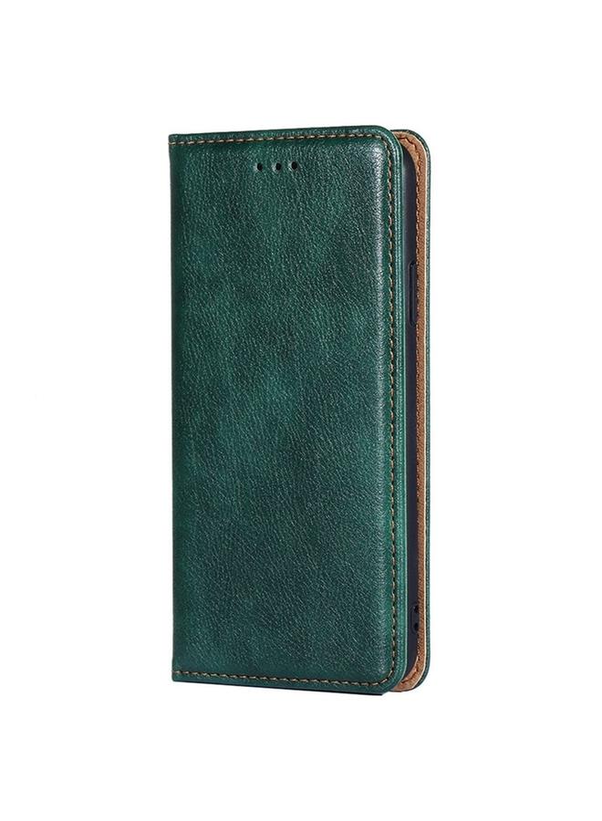 S-TOP Case For Samsung Galaxy M35 5G Gloss Oil Solid Color Magnetic Leather Phone Case - Image 2