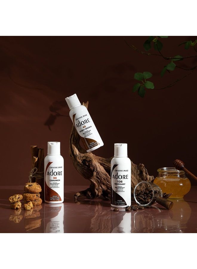 Adore Semi Permanent Hair Color - Vegan and Cruelty-Free Hair Dye - 4 Fl Oz - 052 French Cognac (Pack of 2) - Image 5