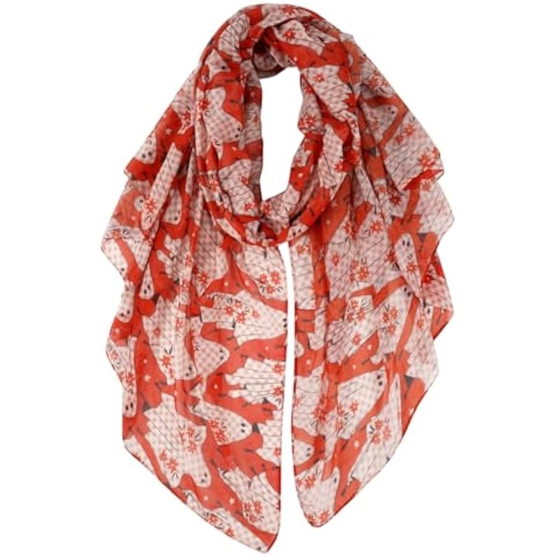 آي إس آي Animal Themed Gift Scarfs for Women Soft Cozy Lightweight Fashion Wrap Shawls - Image 1