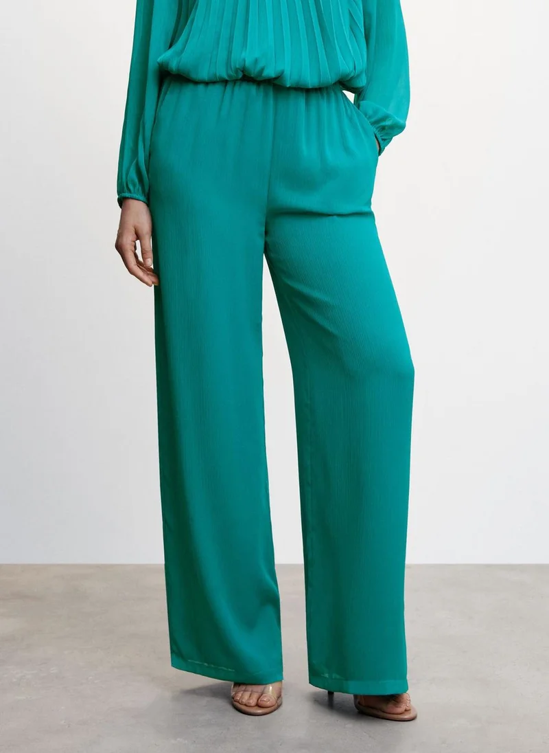 MANGO Wide Leg Trouser