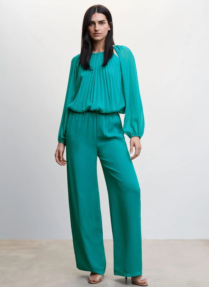 MANGO Wide Leg Trouser