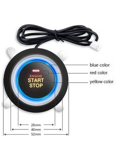 MR.SMART 12V Car Passive Keyless Entry System PKE Engine Starter Push Button Vehicles Start/Stop Kit Safe Lock with 2 Smart Key  - Image 3