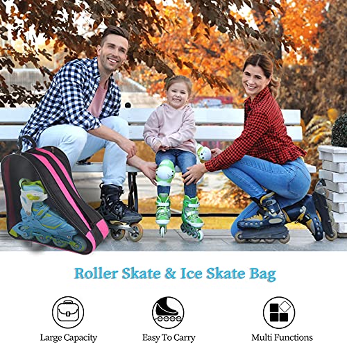 Gooyule Roller Skate Bag - Adjustable Shoulder Strap, Large Capacity Bag Fits Quad, Inline Skates & Accessories - Image 2