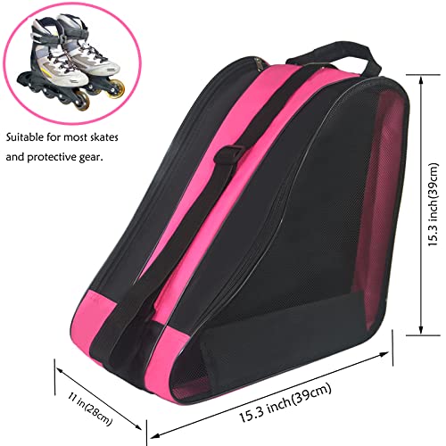 Gooyule Roller Skate Bag - Adjustable Shoulder Strap, Large Capacity Bag Fits Quad, Inline Skates & Accessories - Image 4