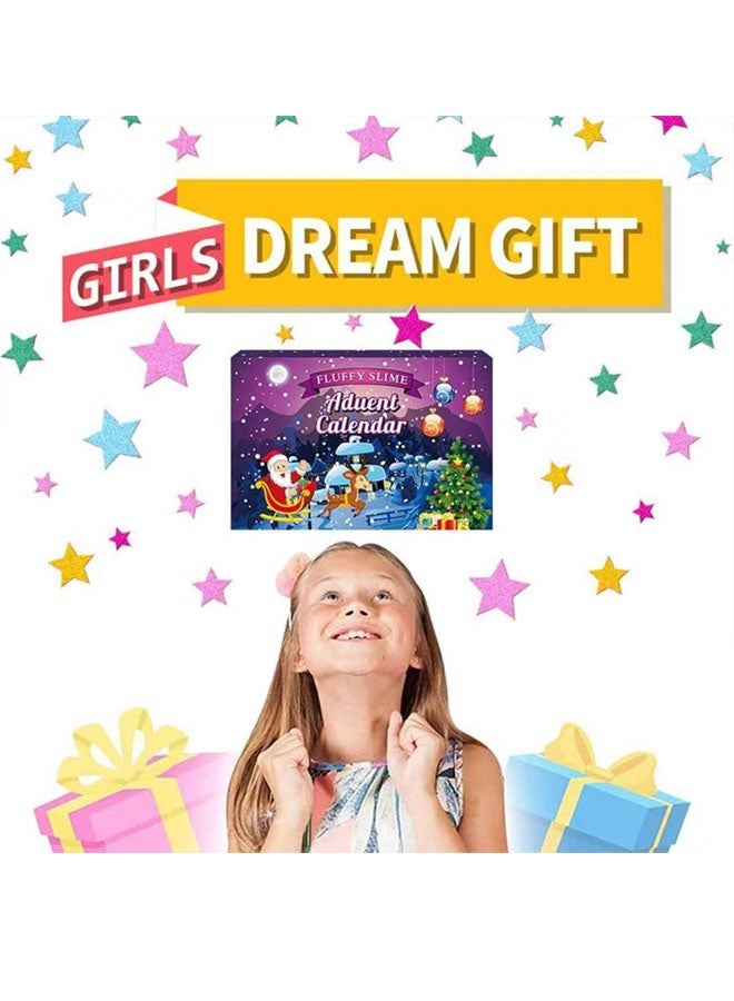 Beauenty 2025 Christmas Slime Kit, Countdown to Christmas with 24 Pack Fluffy Slime Kit, Advent Calendar Slime Kit for Kids Boys And Girls over 6+ - Image 3