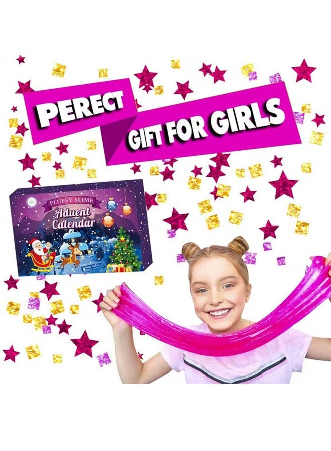 Beauenty 2025 Christmas Slime Kit, Countdown to Christmas with 24 Pack Fluffy Slime Kit, Advent Calendar Slime Kit for Kids Boys And Girls over 6+ - Image 5