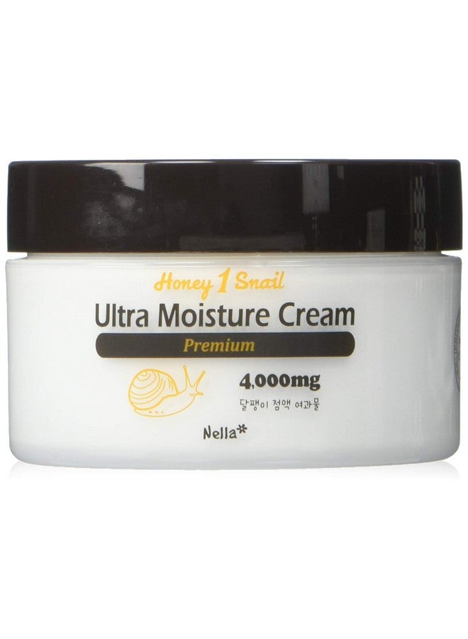 Nella Ultra Moisture Snail Cream, Enriched Snail Extract 4,000 Mg And Honey, Korean Beauty, 80 Ml