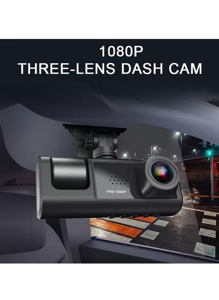 Generic NEW 3-Channel Car Dash Camera: 130° Wide Angle, 1296x1080P Front, Inside, and Rear Camera  - Image 2