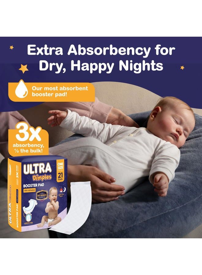Inspire Ultra Dimples Diaper Booster Pads | Our Most Absorbent Inserts Ever Overnight Or Daytime Liners Turn Any Into Super Diapers For Babies - Image 3
