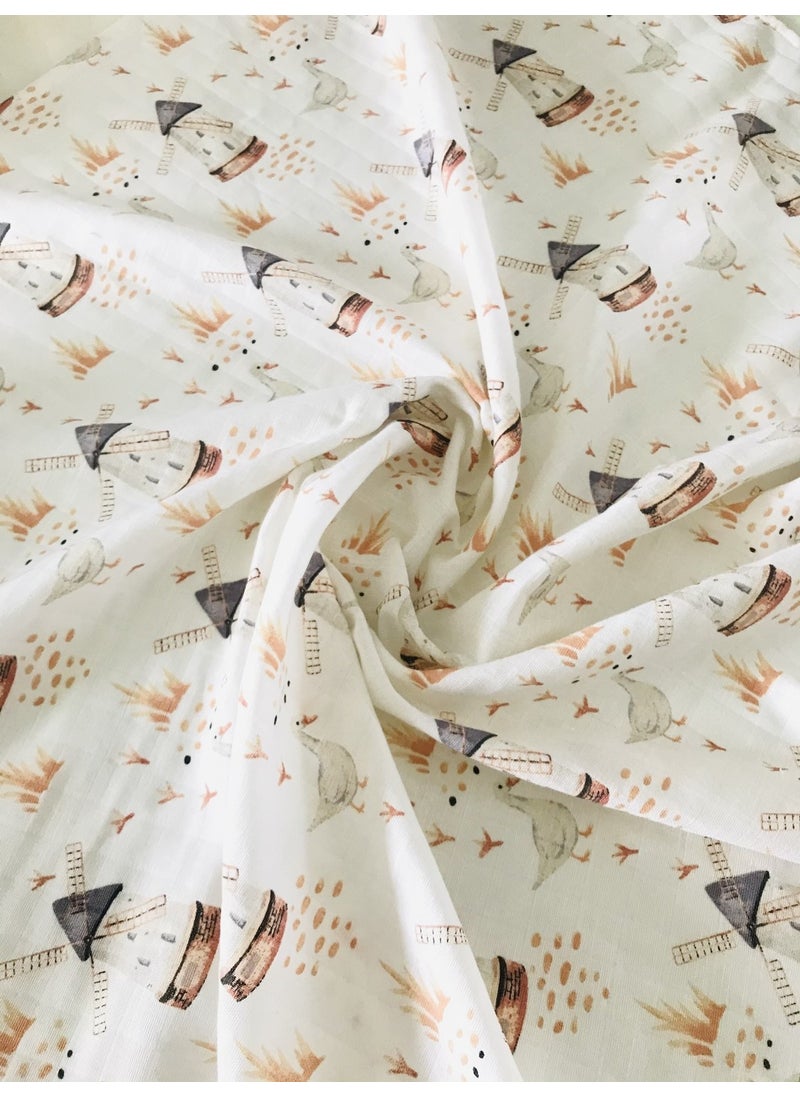 juniperus - 4-Pack Organic 100% Cotton Muslin Collar - Image 1