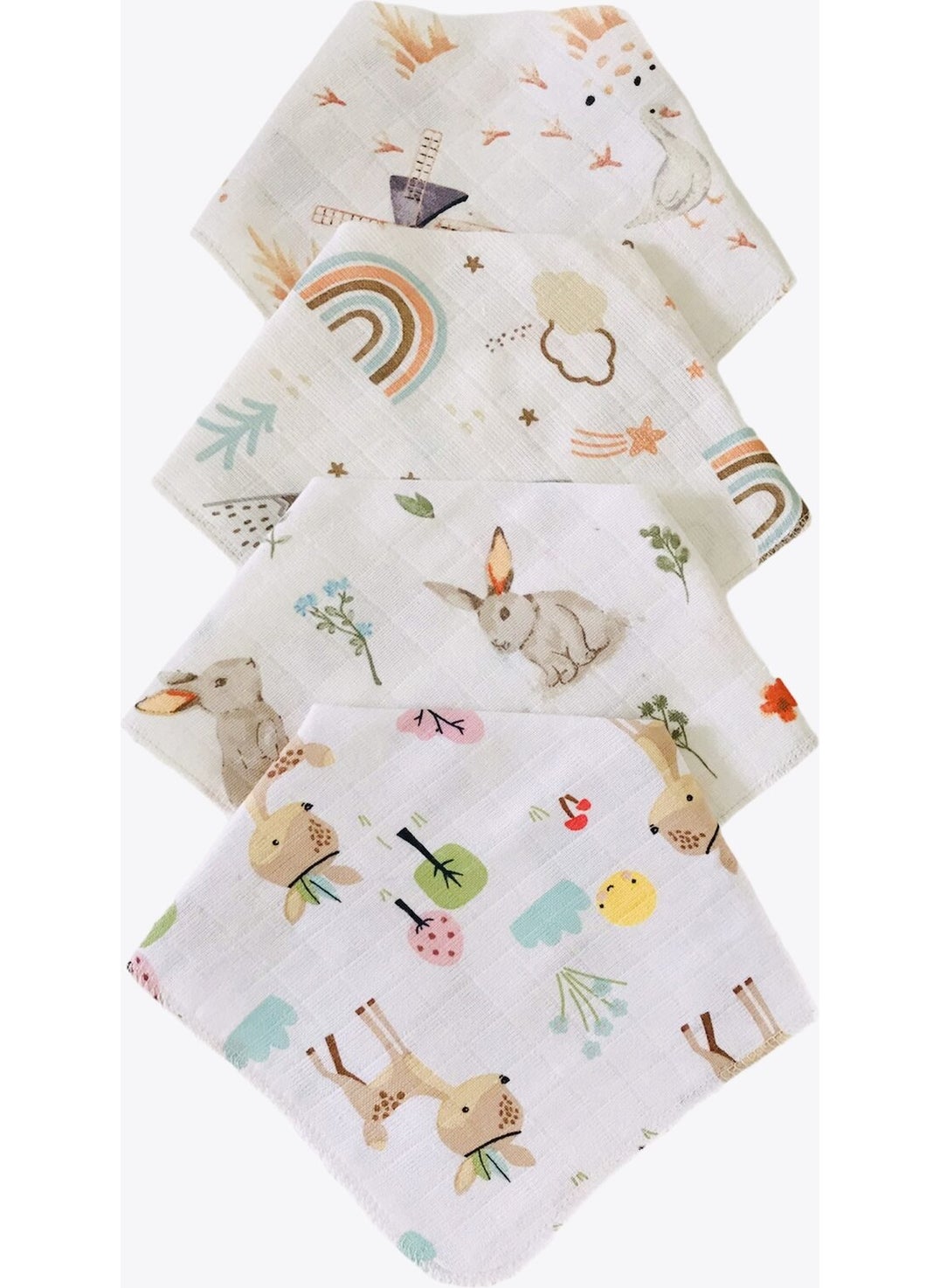 juniperus - 4-Pack Organic 100% Cotton Muslin Collar - Image 1