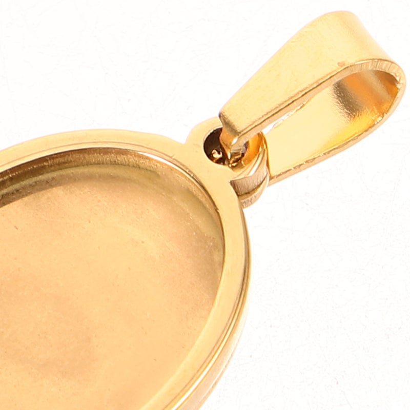 Stainless Steel Bezel Trays for DIY Crafting,Jewelry Making,Blank Pendants - Image 4